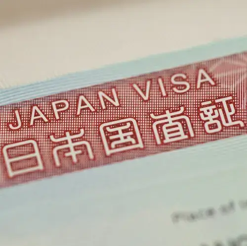 Visa touristique japonais et application photo Evisa