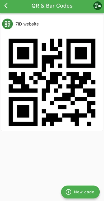 Приложение 7ID: Запазете QR кодове на телефона си