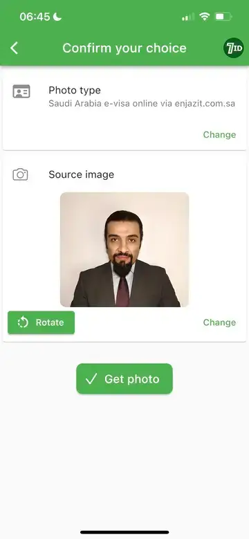 7ID: Requisitos de foto para visto para a Arábia Saudita