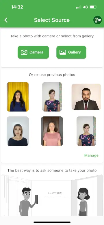 Application 7ID : Créateur de photos de visa Schengen