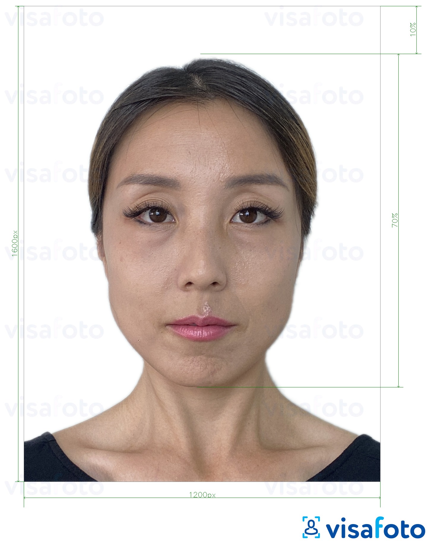 Хонг Конг онлайн цахим паспорт 1200x1600 пиксел Болоцоот зургийн жишээ