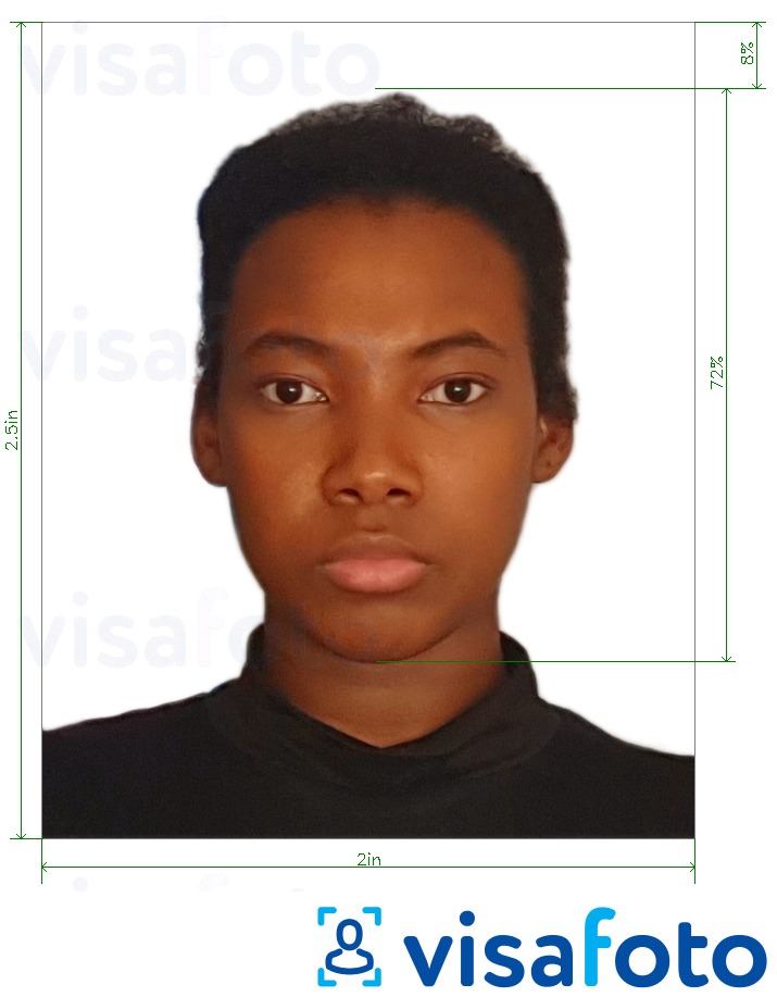 Кени улсын цахим паспорт 2х2,5 инч Болоцоот зургийн жишээ
