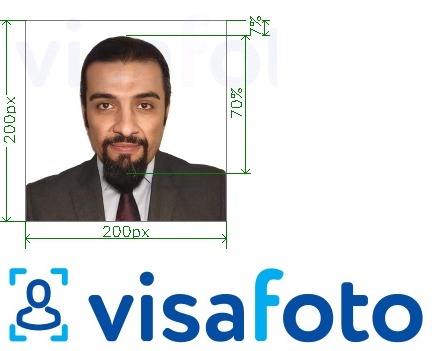 Саудын Арабын цахим виза enjazit.com.sa-ээр онлайнаар явагддаг Болоцоот зургийн жишээ