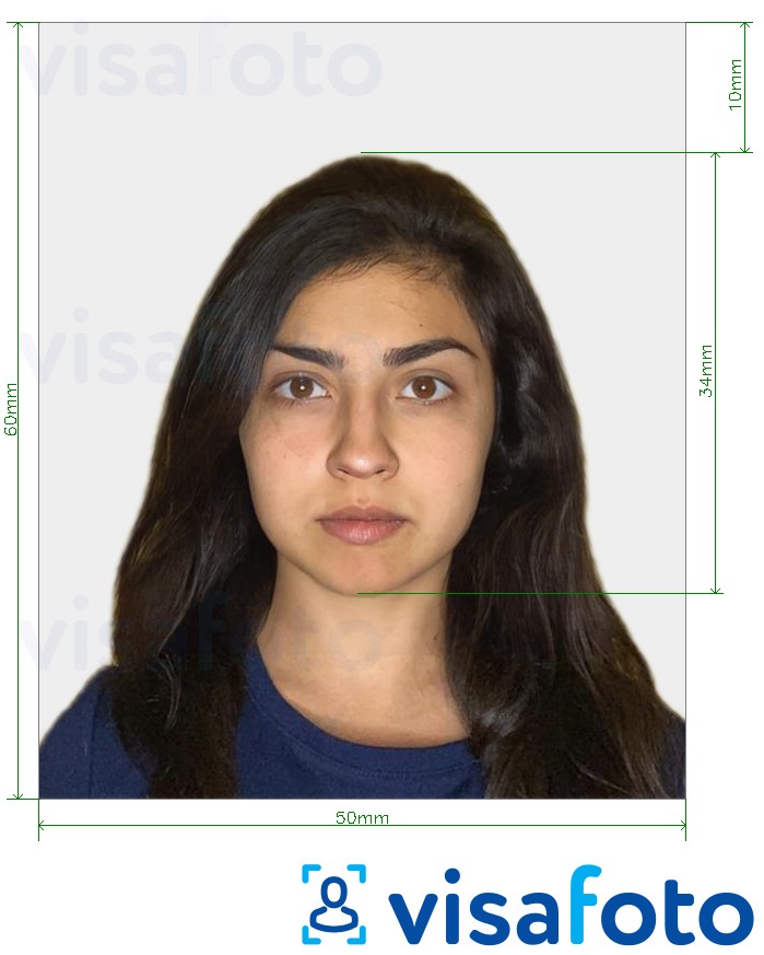Туркийн паспорт 50x60 мм (5х6 см) Болоцоот зургийн жишээ