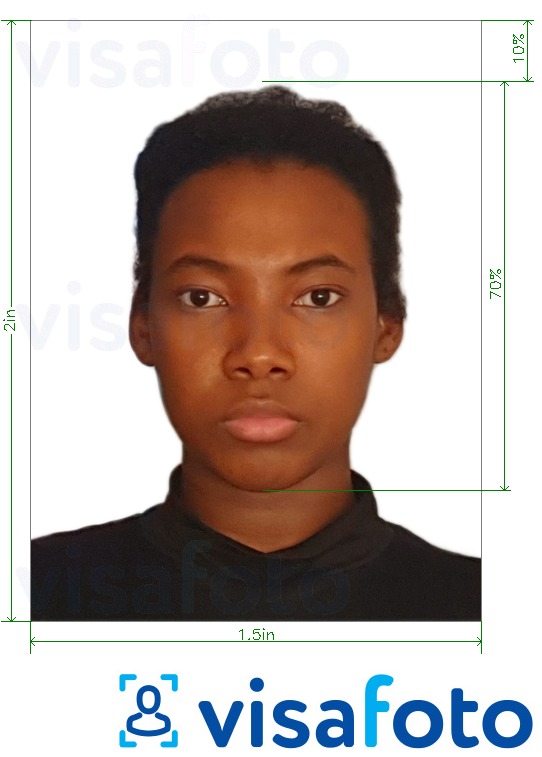 Замби паспорт 1.5x2 инч (51x38 мм) Болоцоот зургийн жишээ